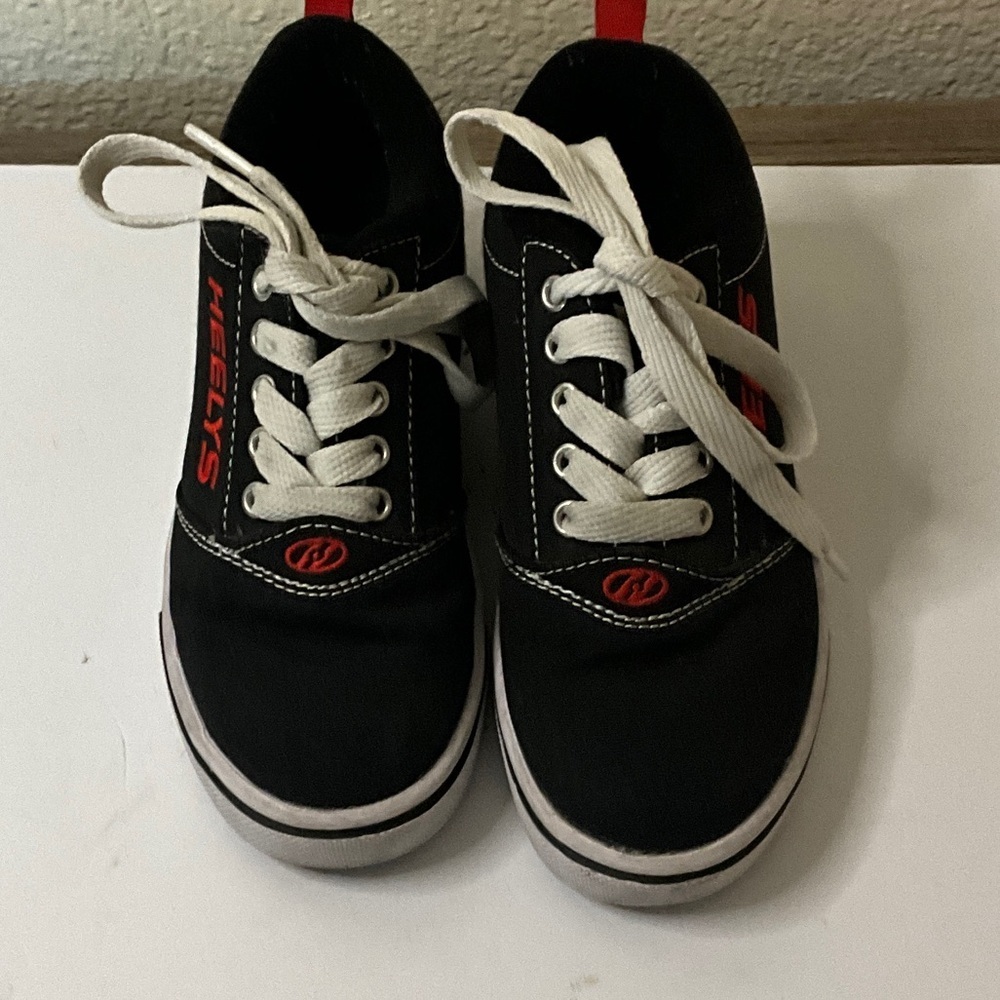 Heelys Kids Black Sneakers with Red Accents